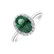 Prsteň so smaragdom a diamantmi Princess Wish4