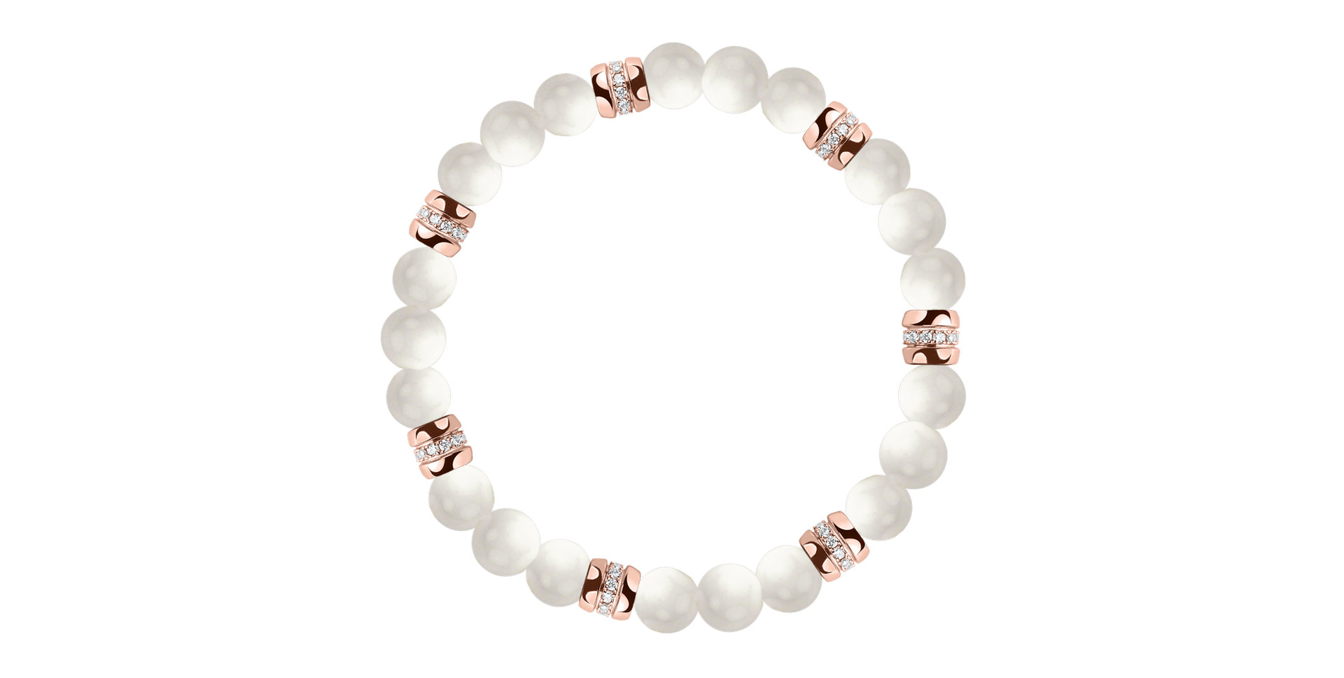 Náramok s diamantmi a achátmi Neverending Style