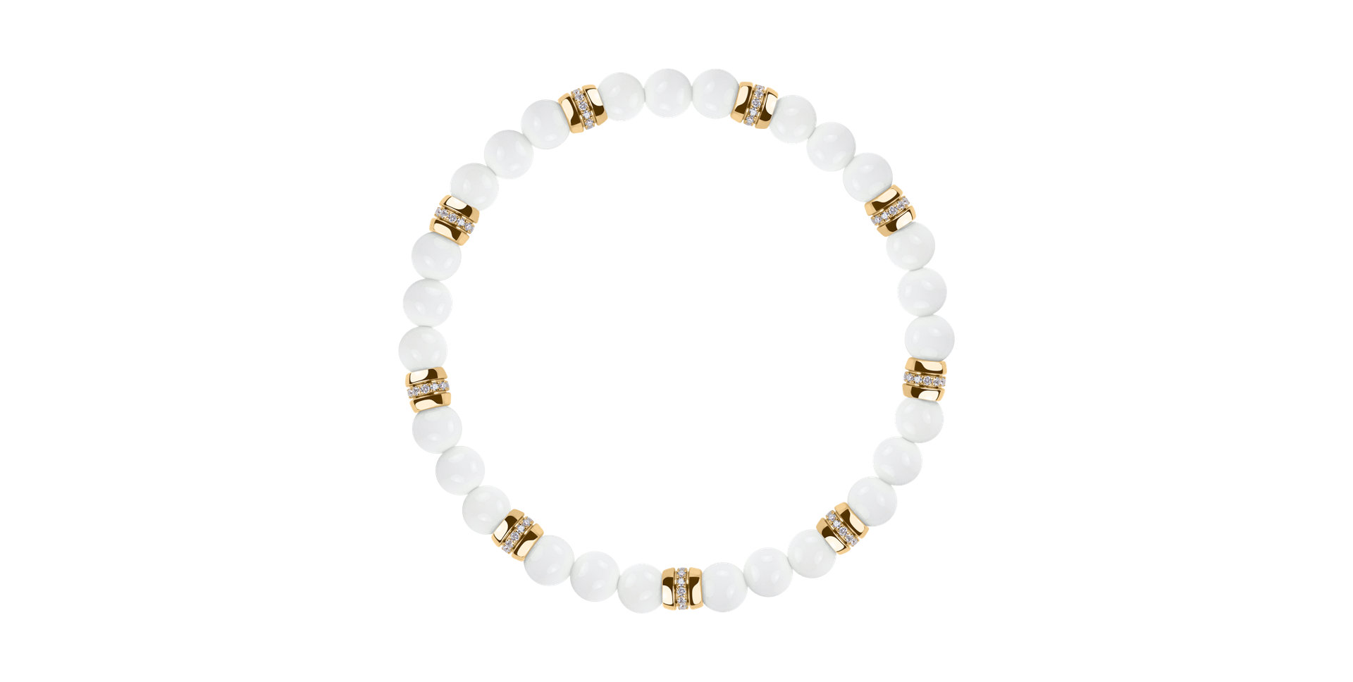 Náramok s diamantmi a achátmi Neverending Style