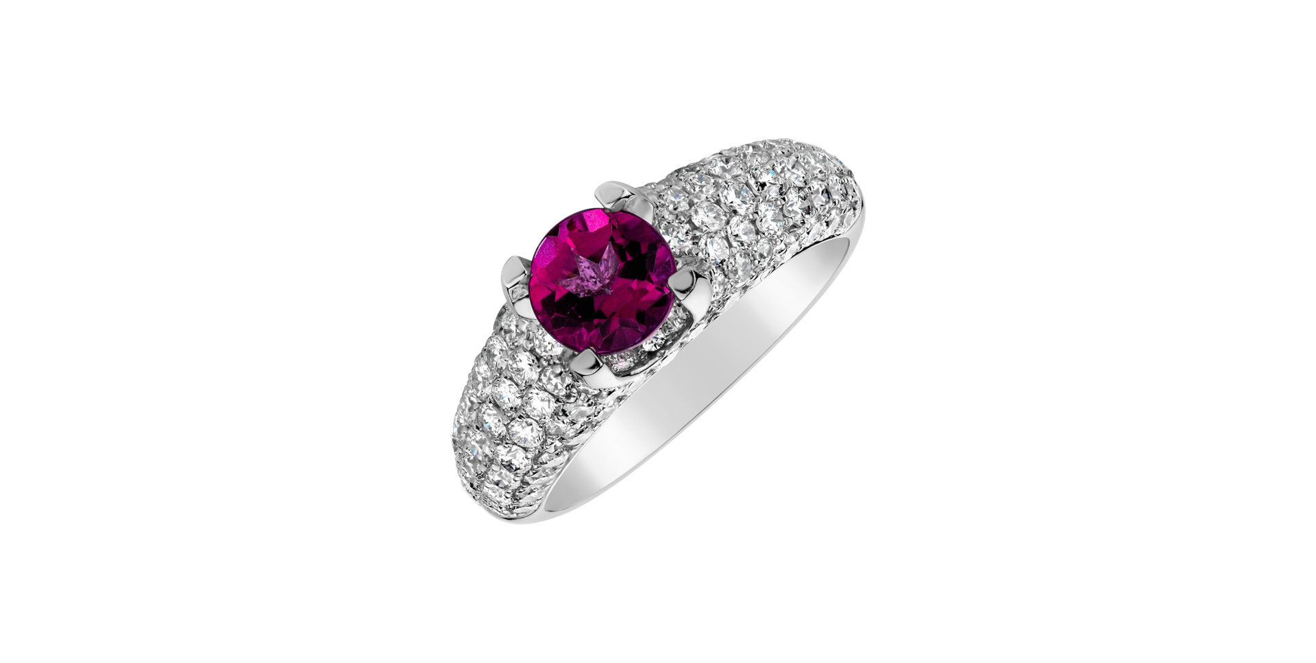 Prsteň s topásom a diamantmi Glamorous Ladyship