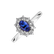 Prsteň s tanzanitom a diamantmi Princess Joy4