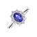 Prsteň s tanzanitom a diamantmi Princess Joy4