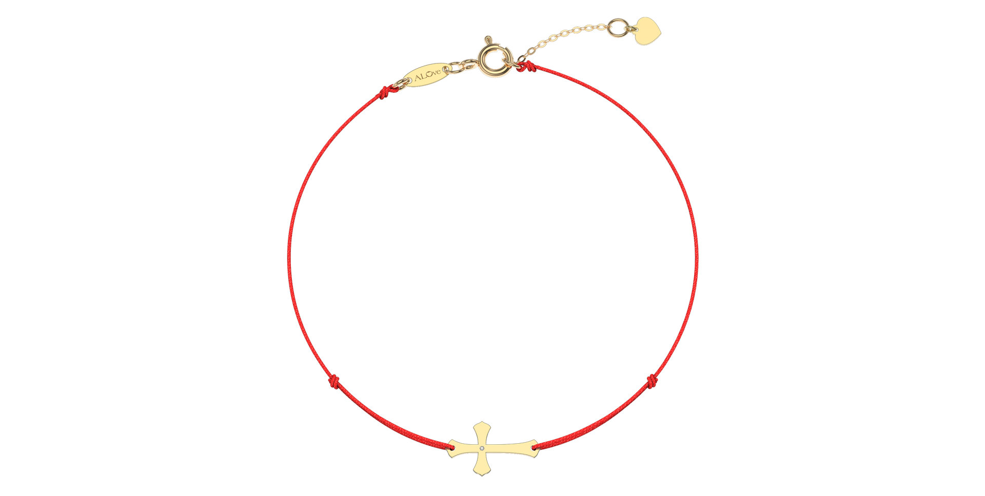 Diamantový náramok so šnúrkou Faith