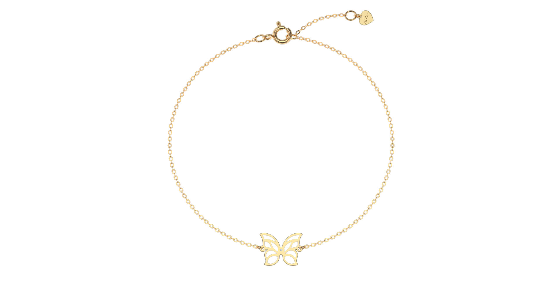 Náramok s diamantom Miracle Butterfly