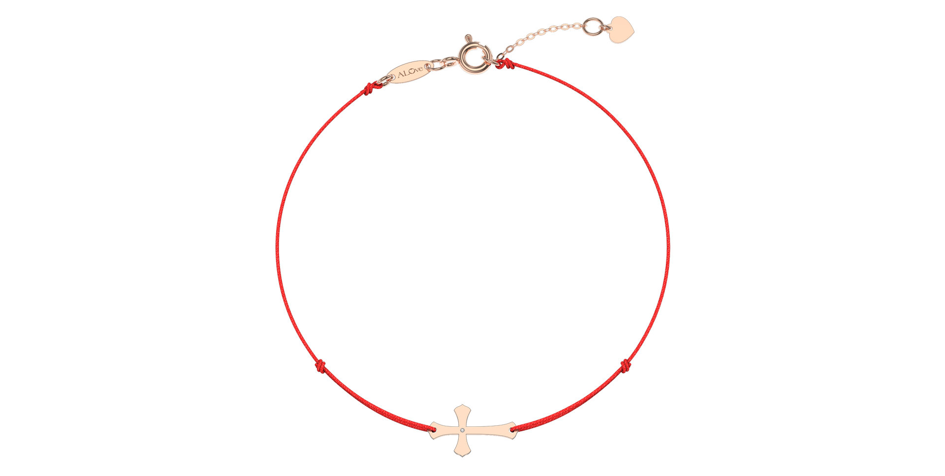 Diamantový náramok so šnúrkou Faith