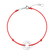 Diamantový náramok so šnúrkou Love Circle6