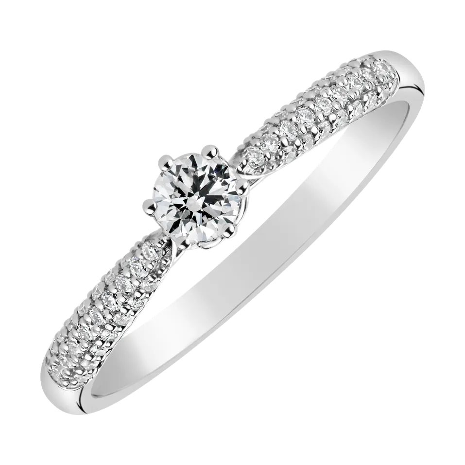 Prsteň s diamantmi Made with Love