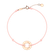 Diamantový náramok so šnúrkou Love Circle6