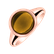 Prsteň s cognac quartzom Bonbon6