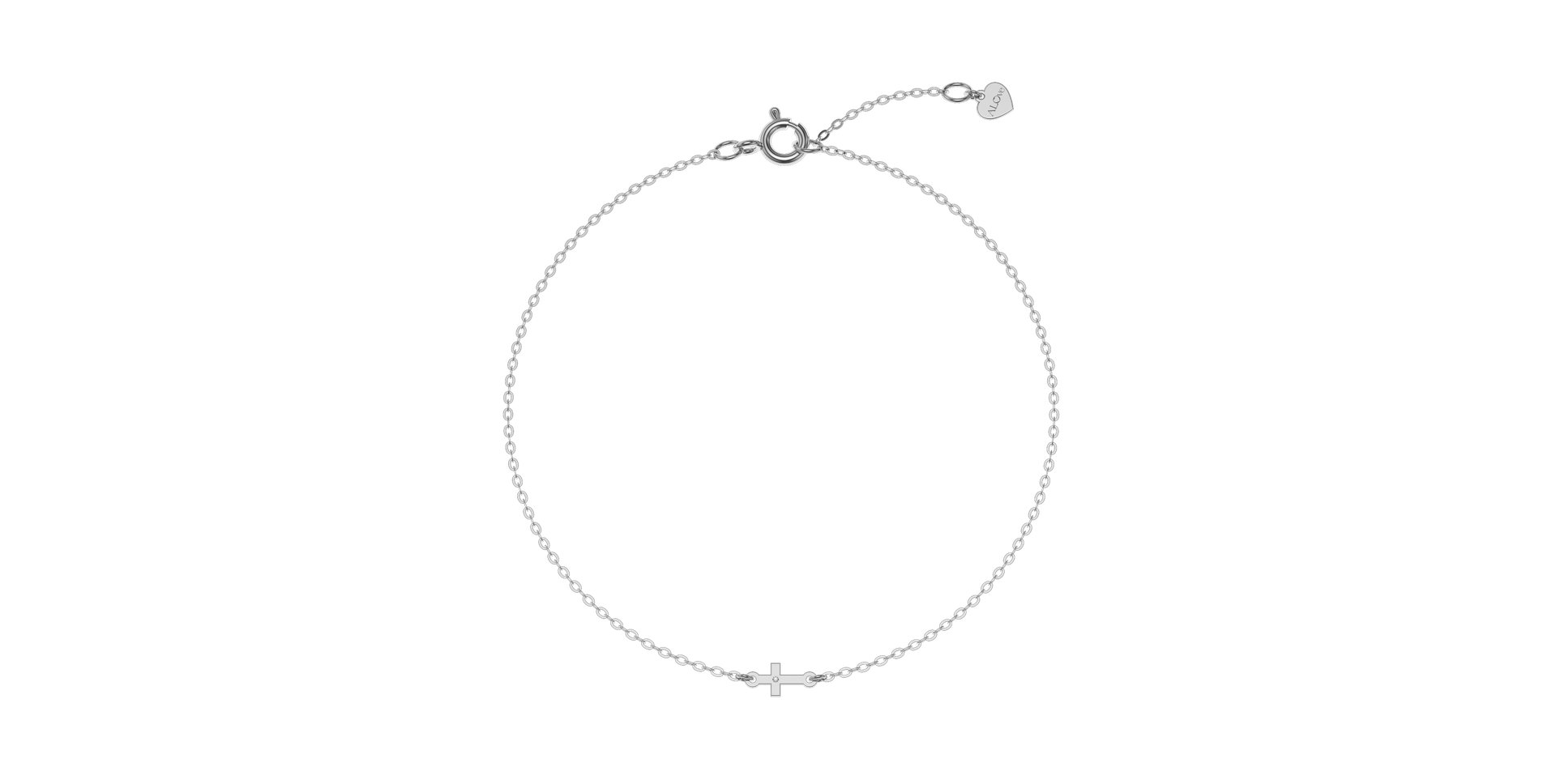 Náramok s diamantom Tiny Cross