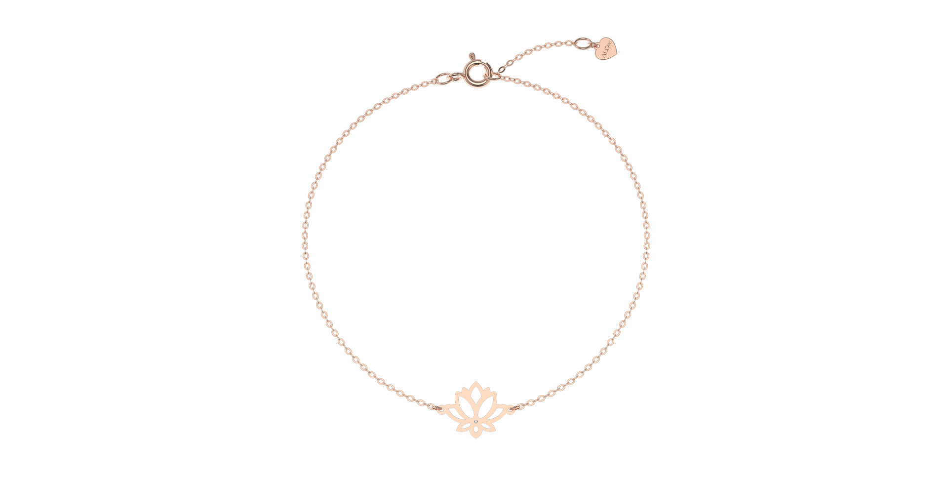 Náramok s diamantom Lotus