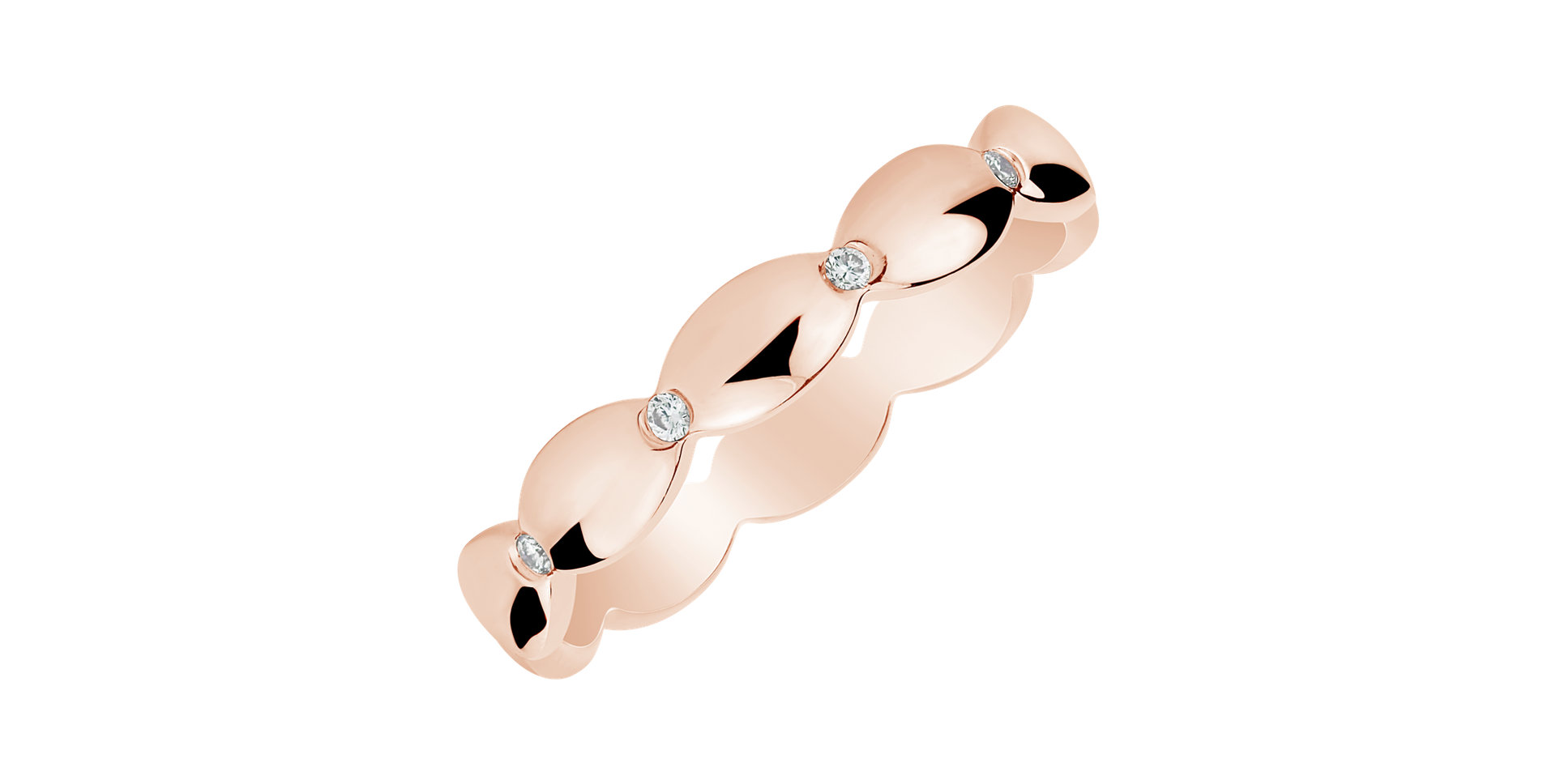 Prsteň s diamantmi Princess Crown