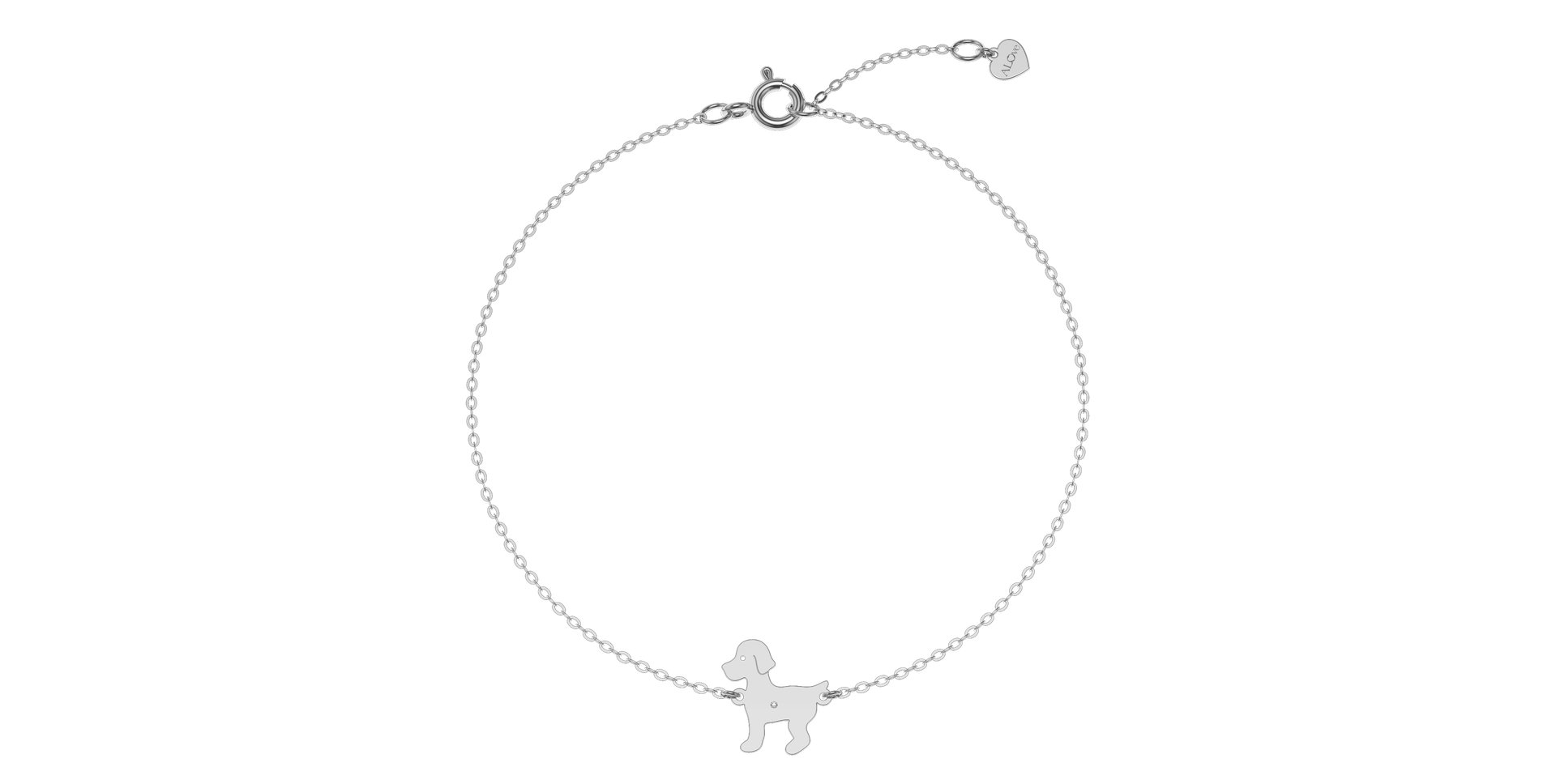 Náramok s diamantom Puppy