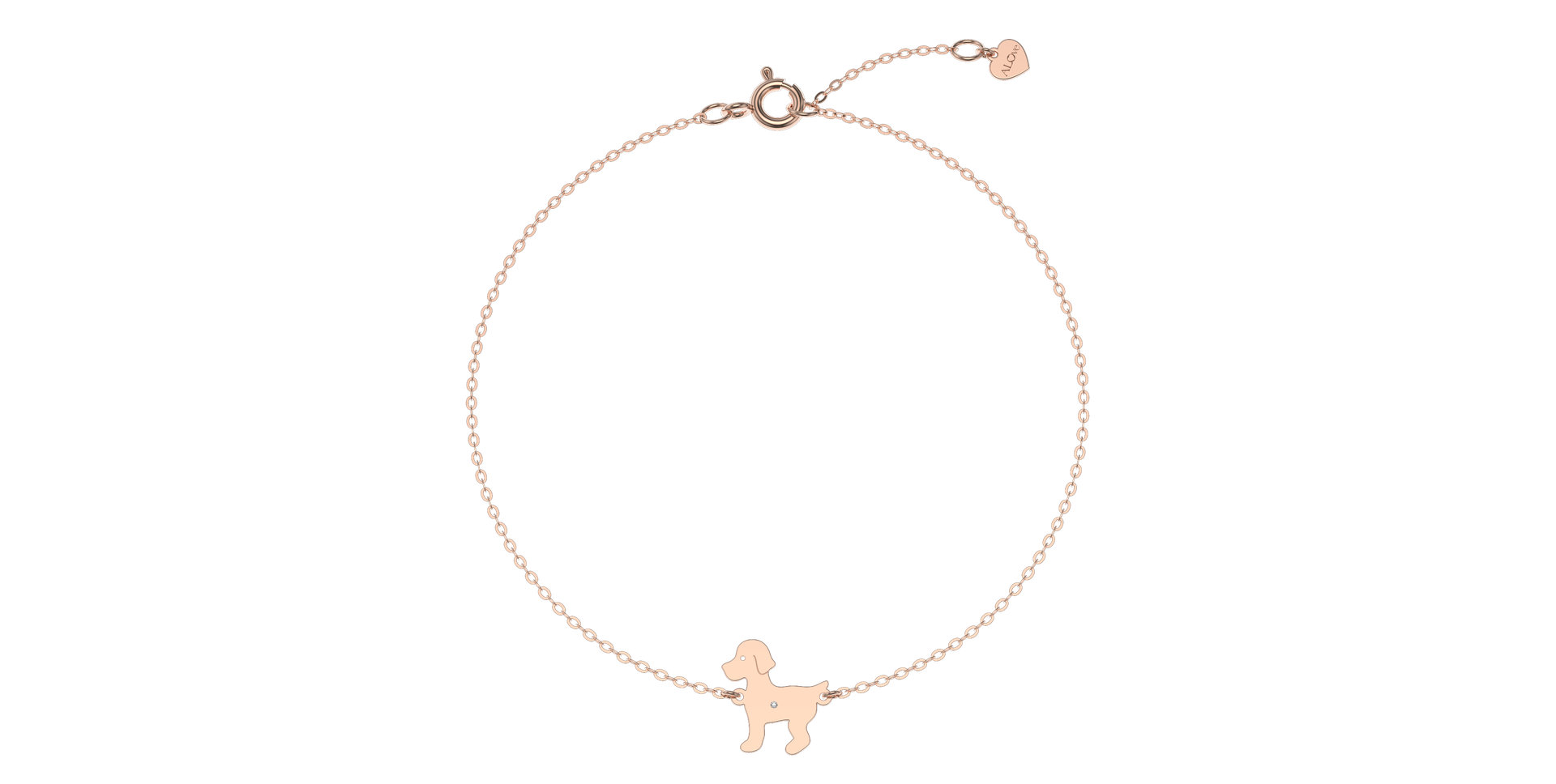 Náramok s diamantom Puppy