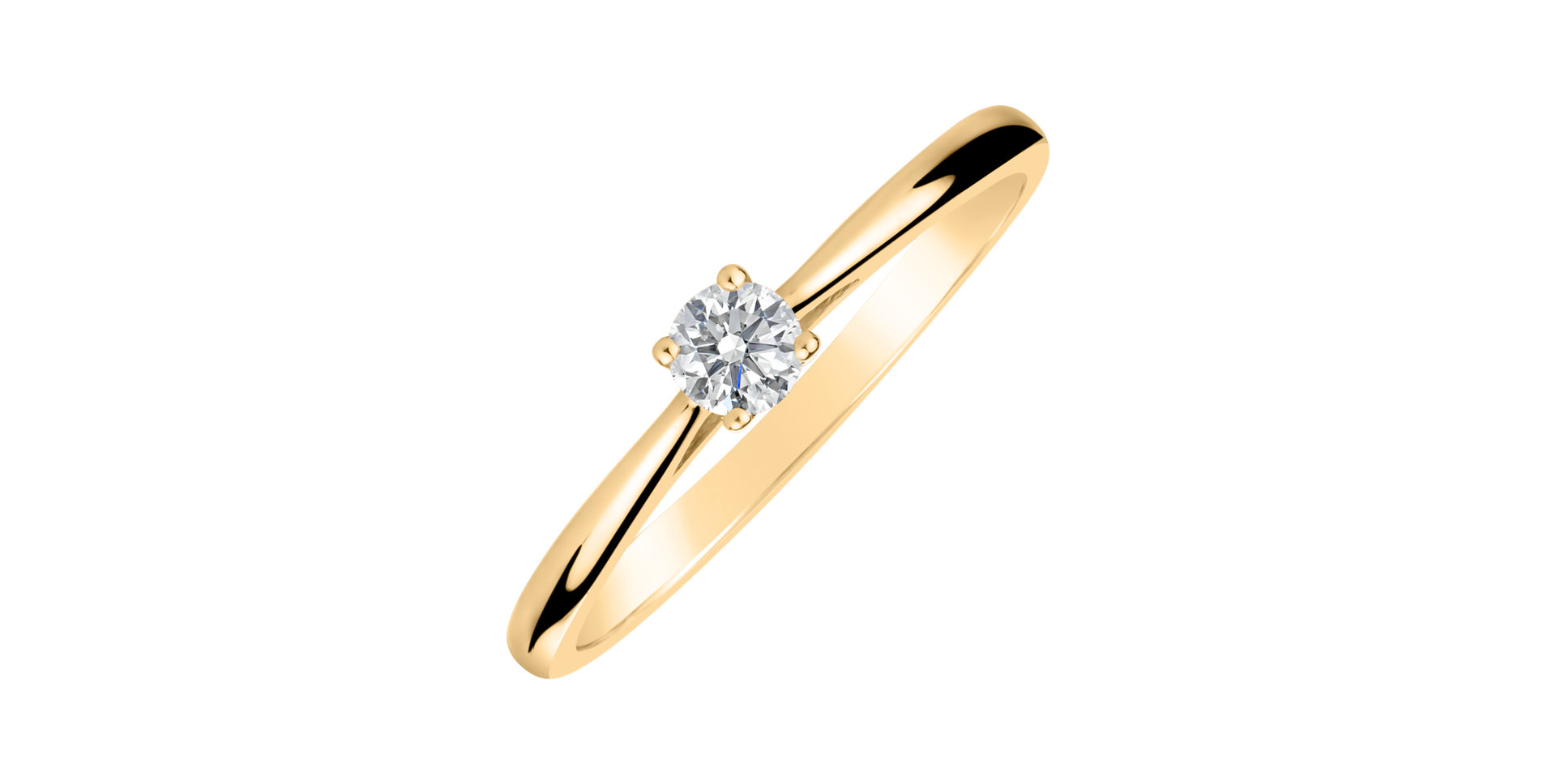 Prsteň s diamantom Made with Love