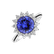 Prsteň s tanzanitom a diamantmi Sun Impression3