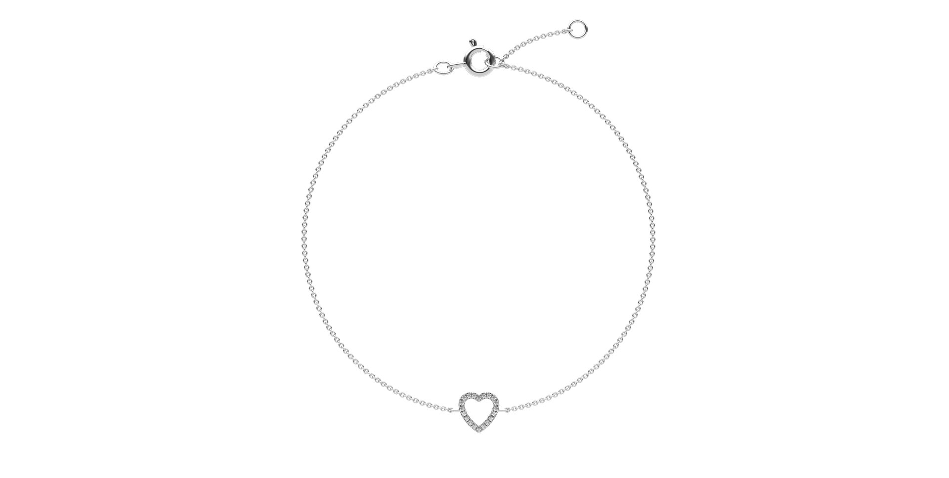 Náramok s diamantmi Tender Heart