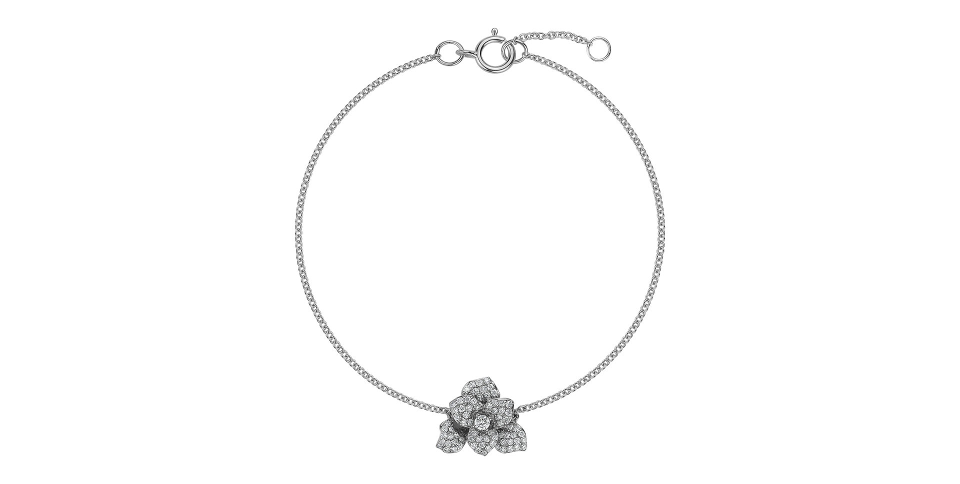 Náramok s diamantmi Flower Empress