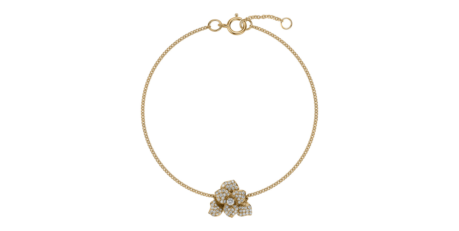 Náramok s diamantmi Flower Empress
