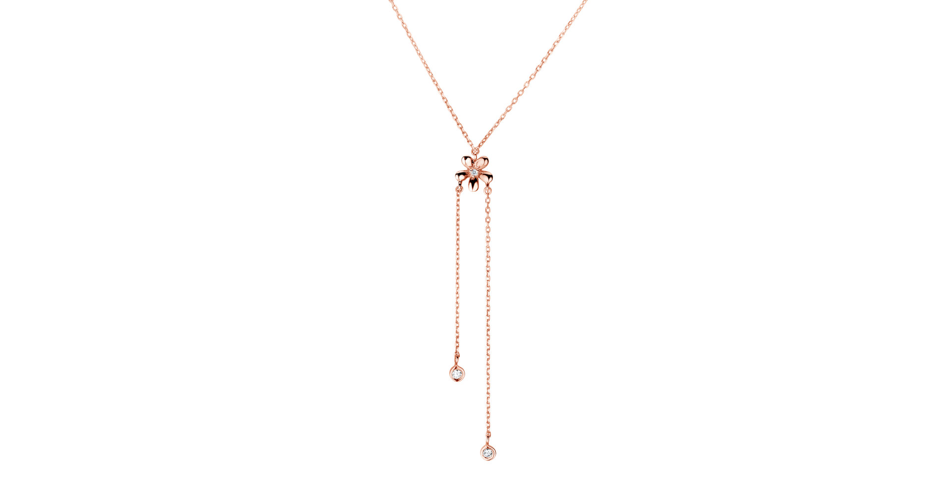 Náhrdelník s diamantmi Bloom Waterfall