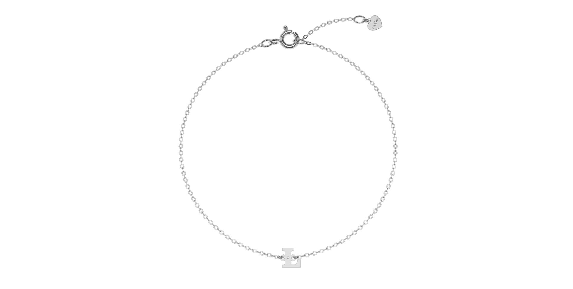 Náramok s diamantom Classic Big L