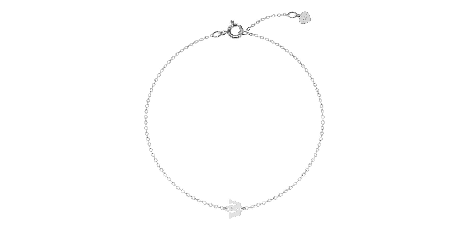 Náramok s diamantom Classic Little W