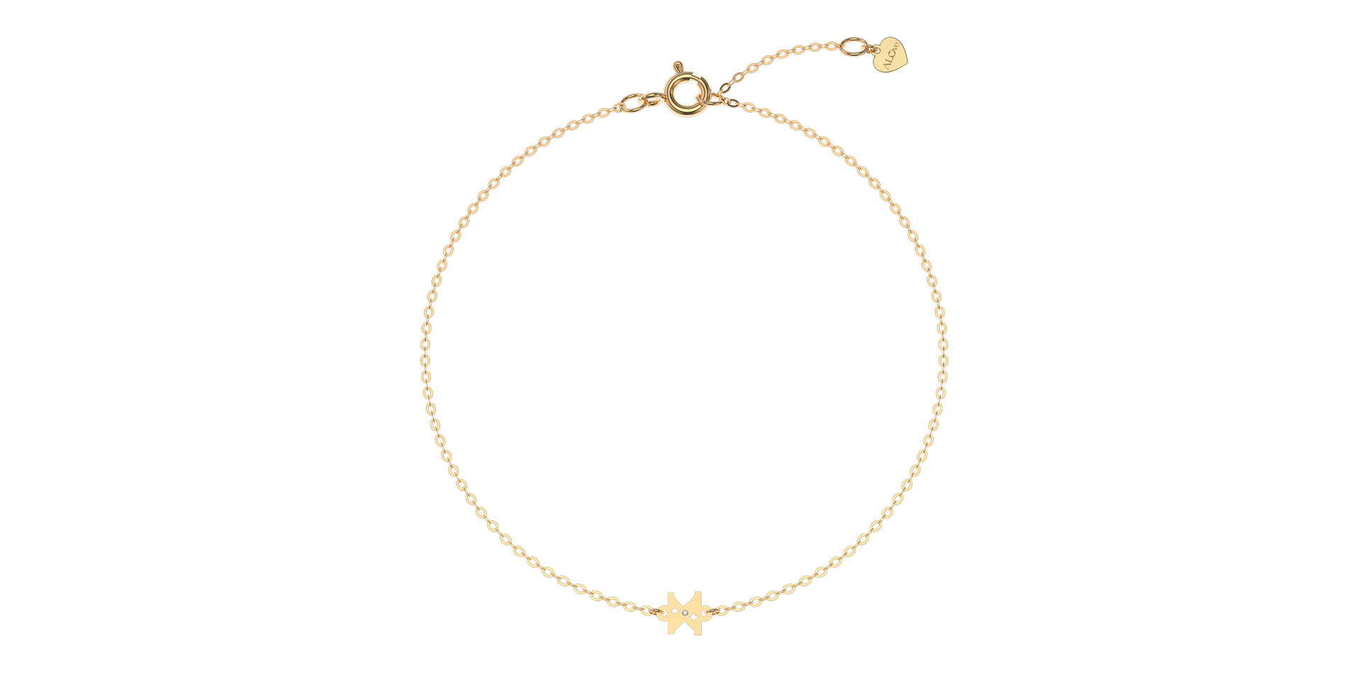 Náramok s diamantom Classic Little X