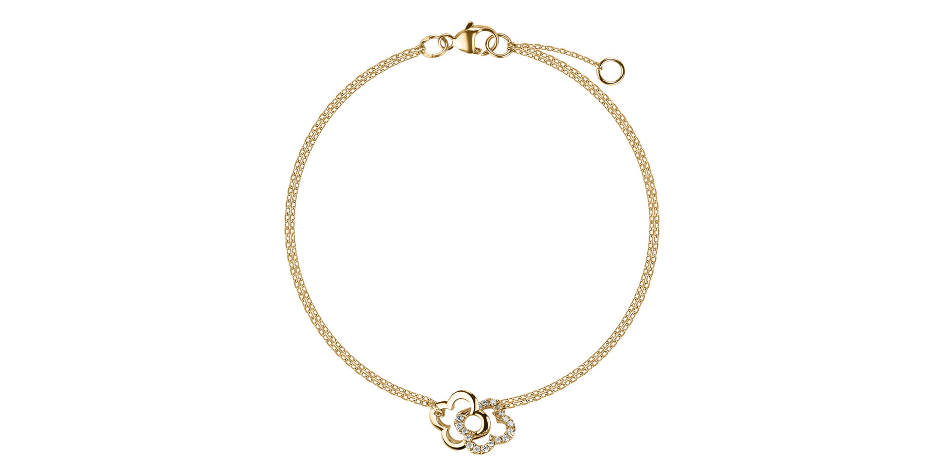 Náramok s diamantmi Glamour Flowers