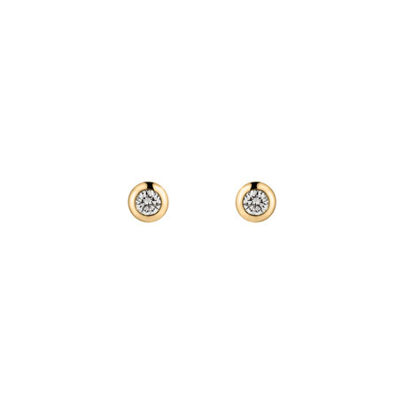 Náušnice s diamantom Sparkling Drops