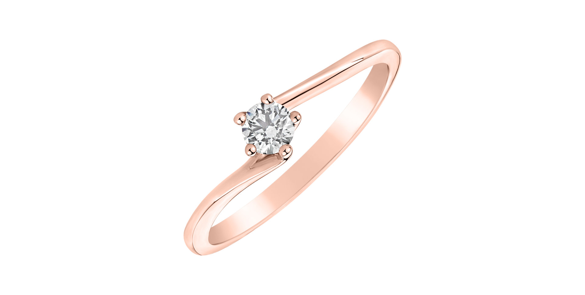 Prsteň s diamantom Vivid Love