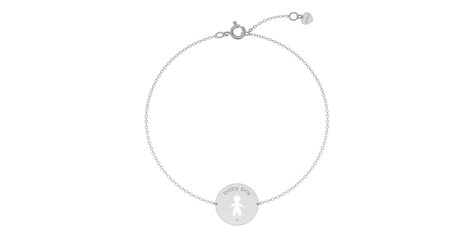Náramok s diamantom Baby Boy