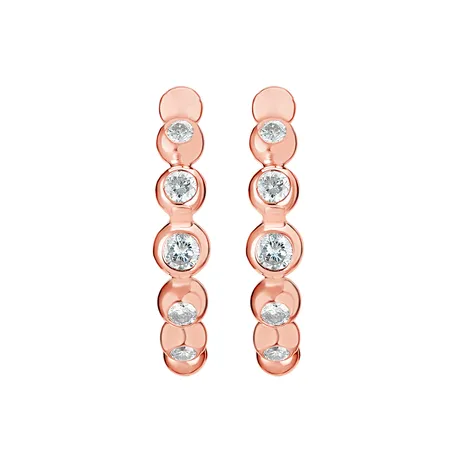 Náušnice s diamantmi Shiny Dots