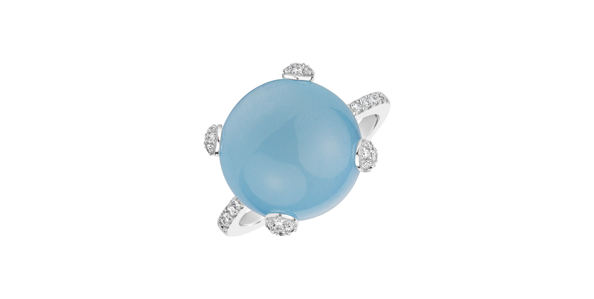 Prsteň s topásom a diamantmi Divine Drop