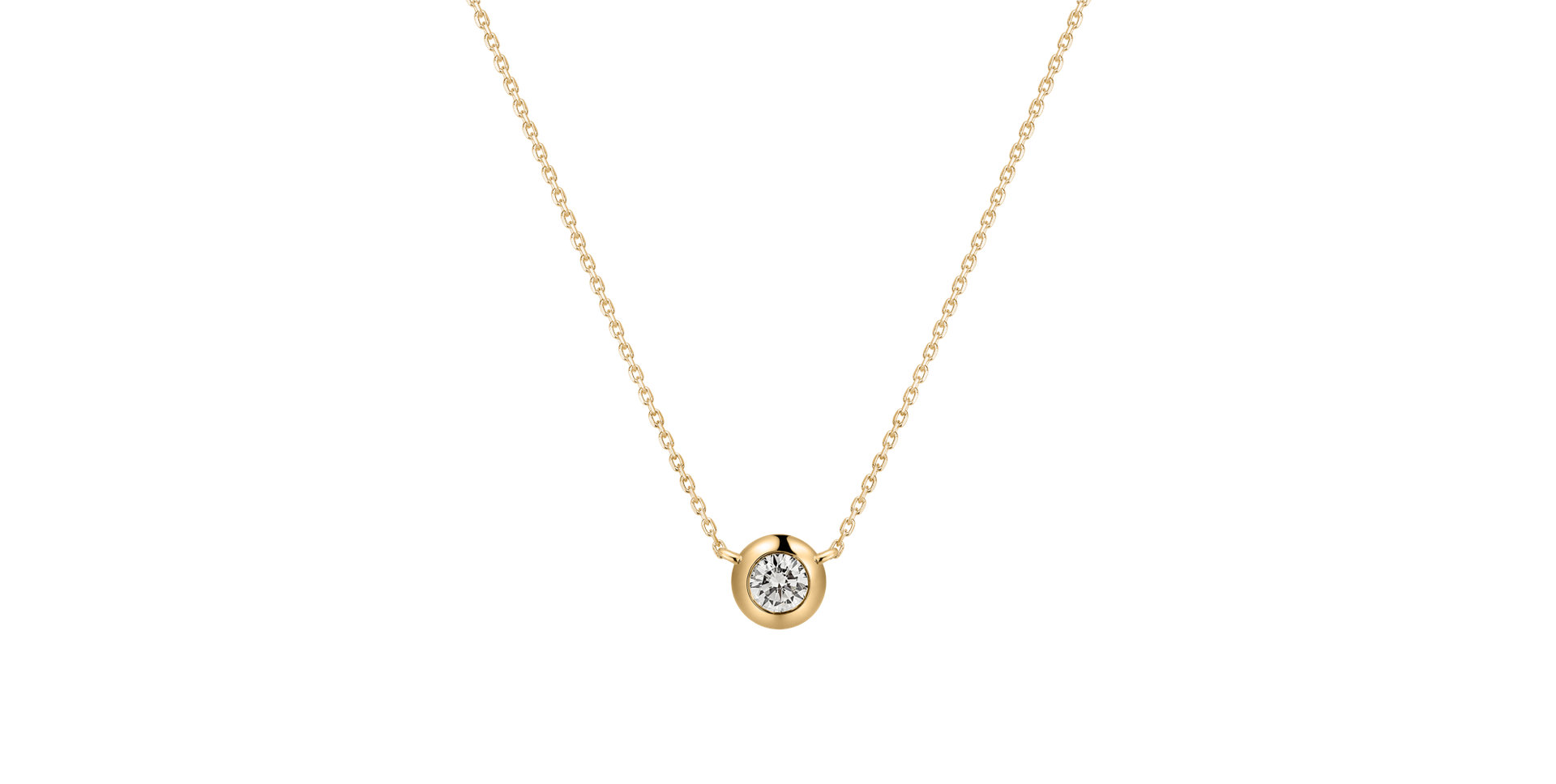 Náhrdelník s diamantom Sparkling Drop