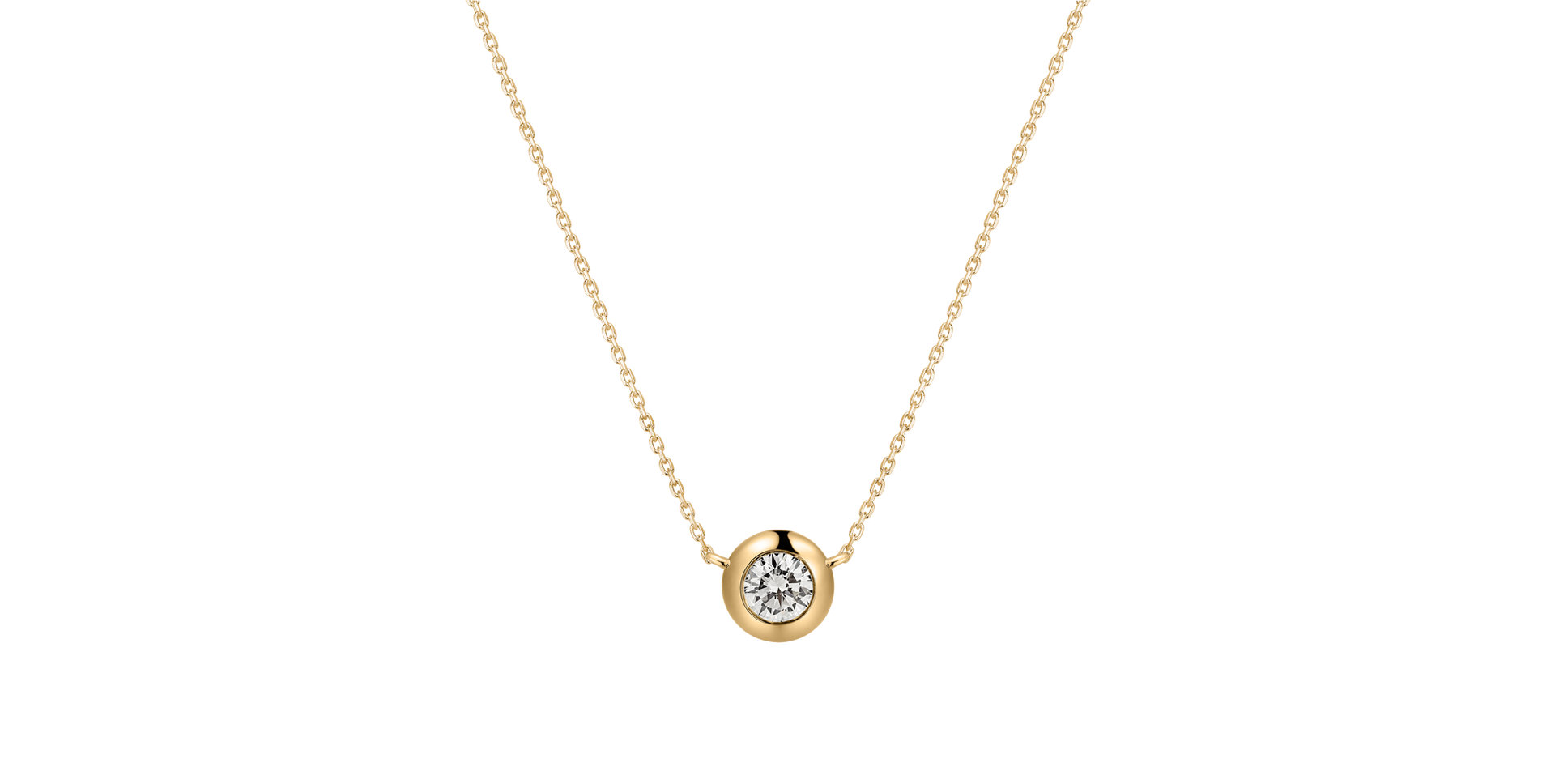 Náhrdelník s diamantom Sparkling Drop