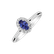 Prsteň s tanzanitom a diamantmi Princess Innocence4
