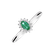 Prsteň so smaragdom a diamantmi Princess Sparkle4