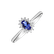 Prsteň s tanzanitom a diamantmi Princess Sparkle4