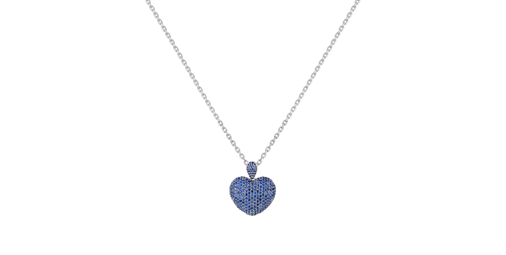 Přívěsok so zafírmi Heart Brilliance
