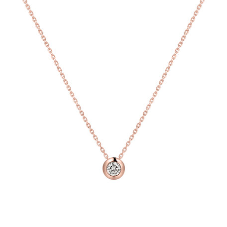 Náhrdelník s diamantom Sparkling Dots