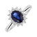 Prsteň s diamantmi a zafírom Princess6