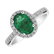 Prsteň s diamantmi a smaragdom Princess4