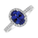 Prsteň s diamantmi a tanzanitom Princess6