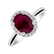 Prsteň s diamantmi a rubínom Princess5