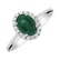 Prsteň s diamantmi a smaragdom Princess6