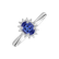 Prsteň s tanzanitom a diamantmi Princess Sparkle4