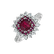 Prsteň s rubínmi a diamantmi Radiant Shine3