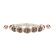 Náramok s diamantmi Beige Shamballa3
