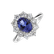 Prsteň s tanzanitom a diamantmi Princess Joy4