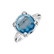 Prsteň s topásom a diamantmi Lunaria4